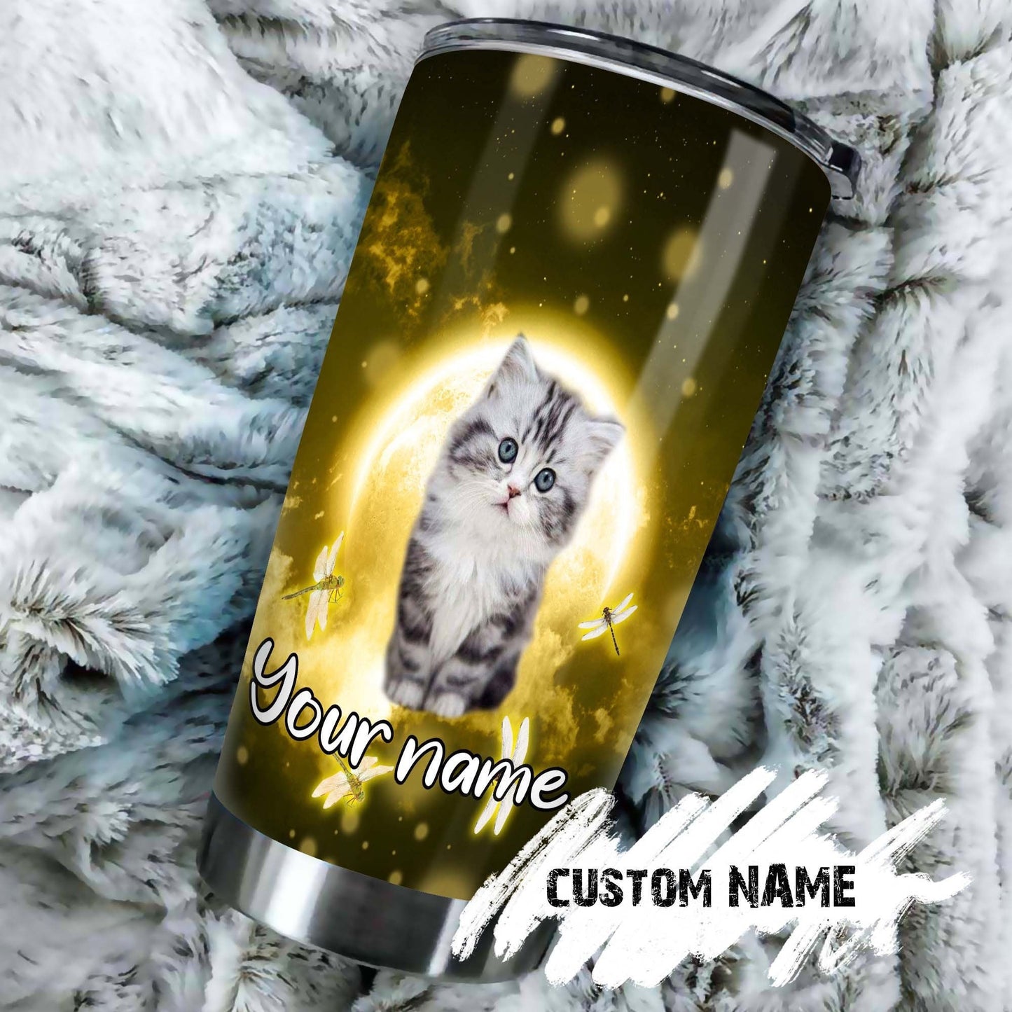 A Cat A Therapist A Best Friend Personalized Tumbler