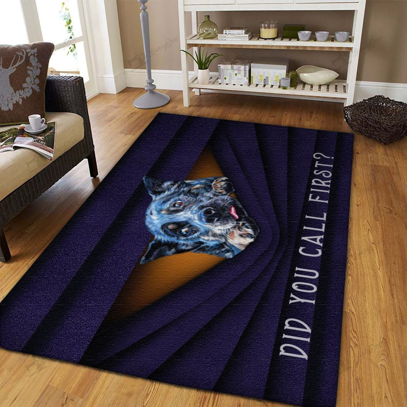 Australian Cattle Dog Rectangle Rug Home Decor