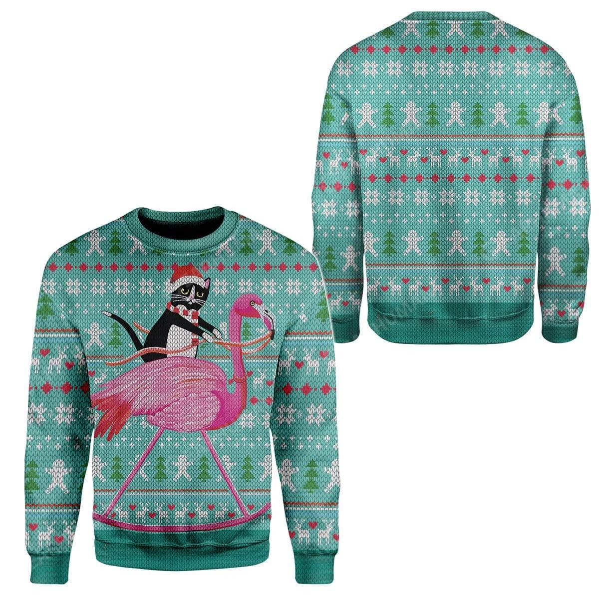 Cat And Flamingo Apparel Dolerstore Ugly Sweater 1