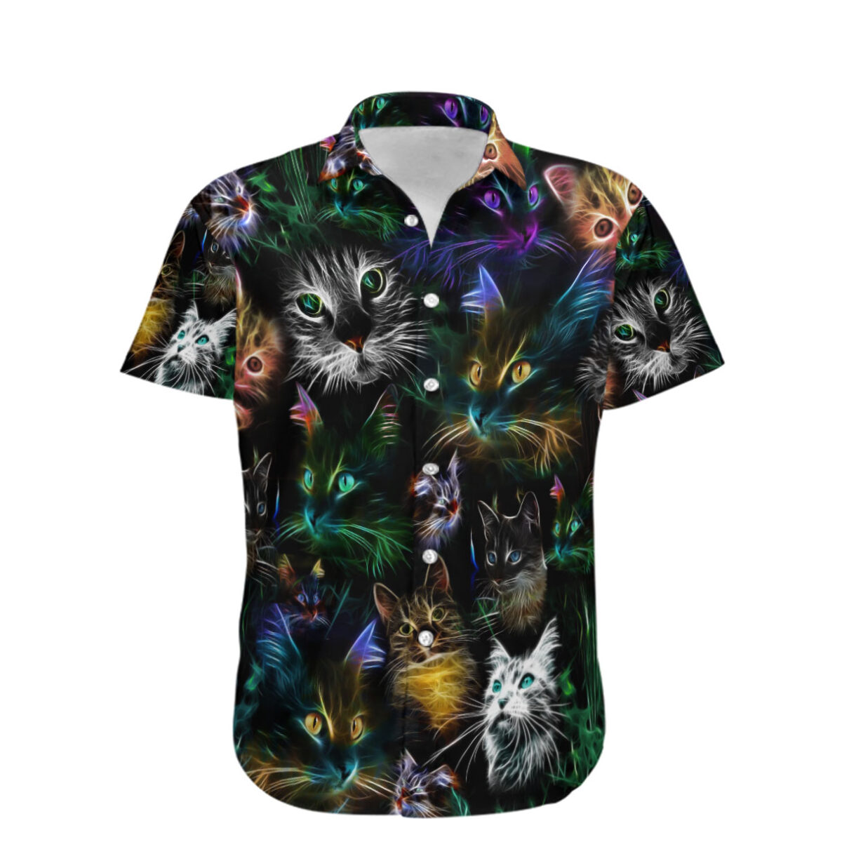Cat Hair Dont Care Hawaiian Shirt