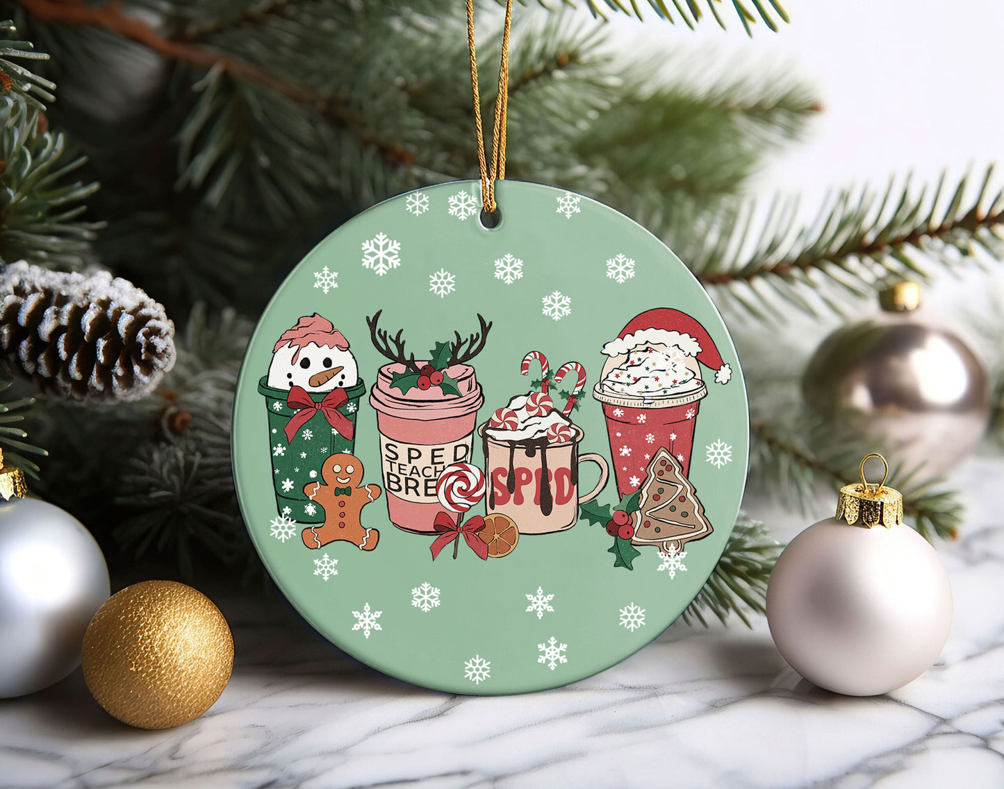 Christmas Special Education Teacher Ornament 2