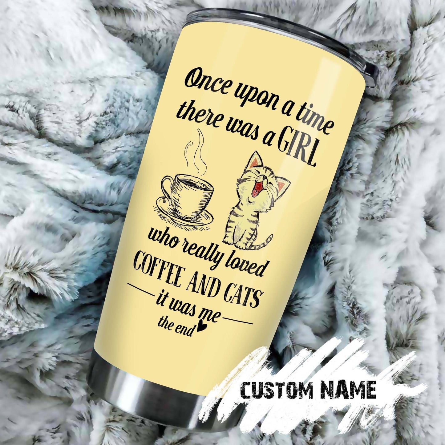 Just A Girl Who Loves Cats Personalized Tumbler 1