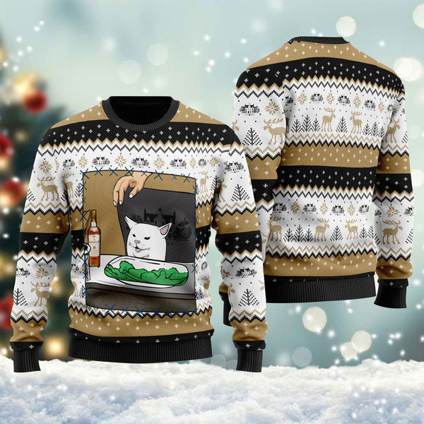 The Macallan Cat Meme Christmas Ugly Sweater