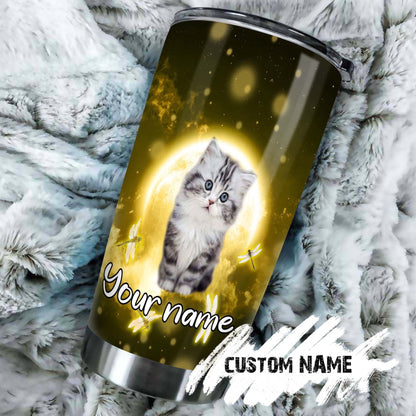 A Cat A Therapist A Best Friend Personalized Tumbler