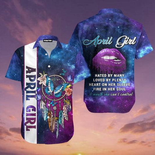 April Girl Dreamcatcher Hawaiian Shirt