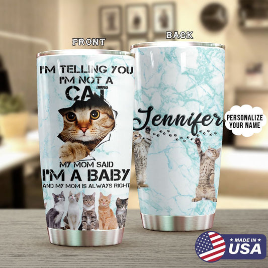 Baby Cat Personalized Tumbler