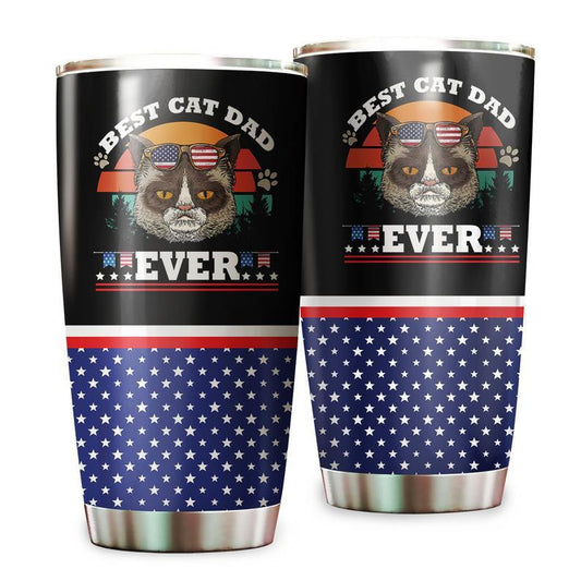 Best Cat Dad Ever Stainless Steel Tumbler