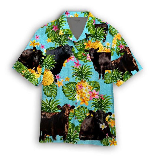 Black Angus Cattle Hawaiian Shirt