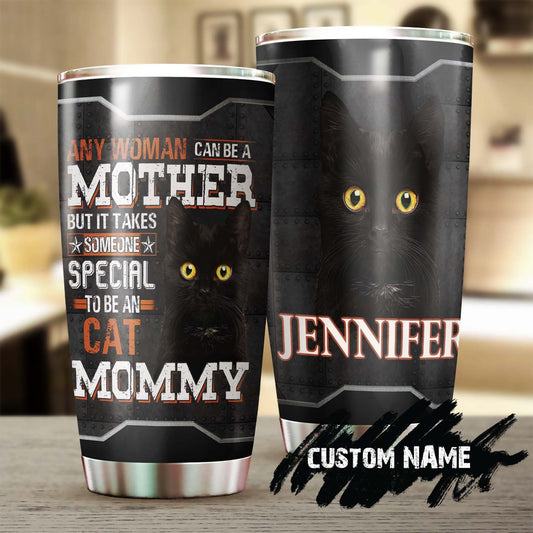 Black Cat Special Mommy For Cat Lover Personalized Tumbler