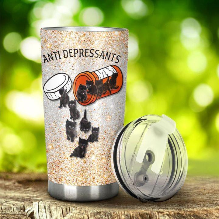 Black Cat Stainless Steel Tumbler 1