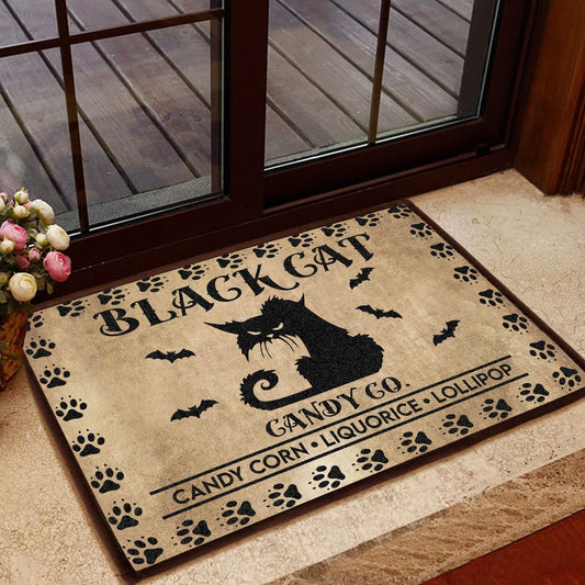 Black Cat Candy Co Doormat