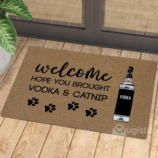 Brought Vodka And Catnip 01 Doormat