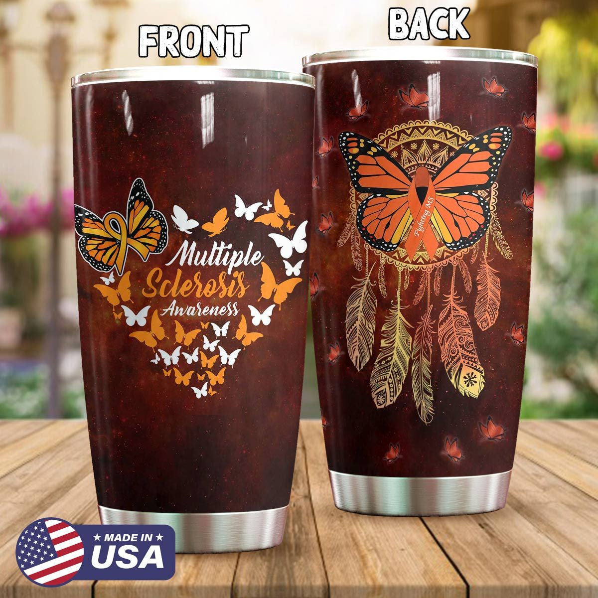 Butterfly Dreamcatcher Tumbler