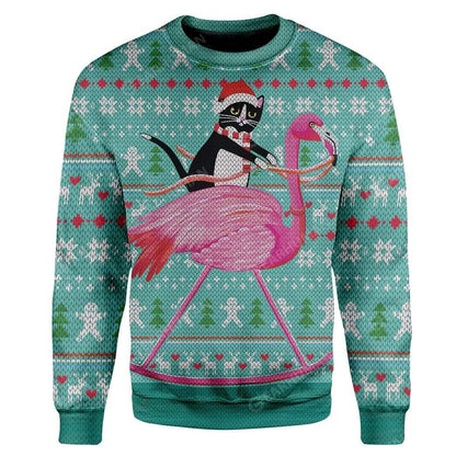 Cat And Flamingo Apparel Dolerstore Ugly Sweater