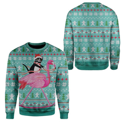 Cat And Flamingo Apparel Dolerstore Ugly Sweater 1