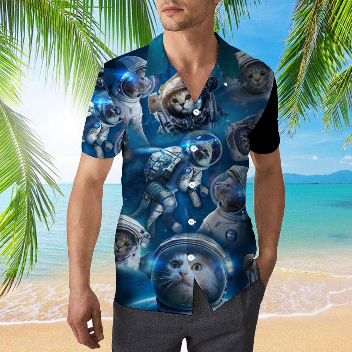 Cat Astronaut Hawaiian Shirt 2
