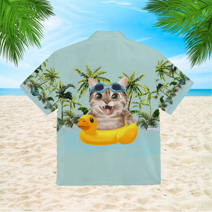 Cat Beach Time Hawaiian Shirt 1