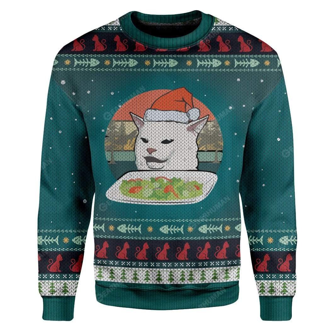 Cat Custom Sweater Apparel Dolerstore Ugly Sweater