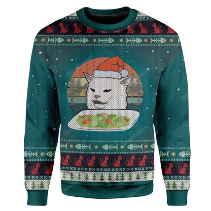 Cat Custom Sweater Apparel Dolerstore Ugly Sweater