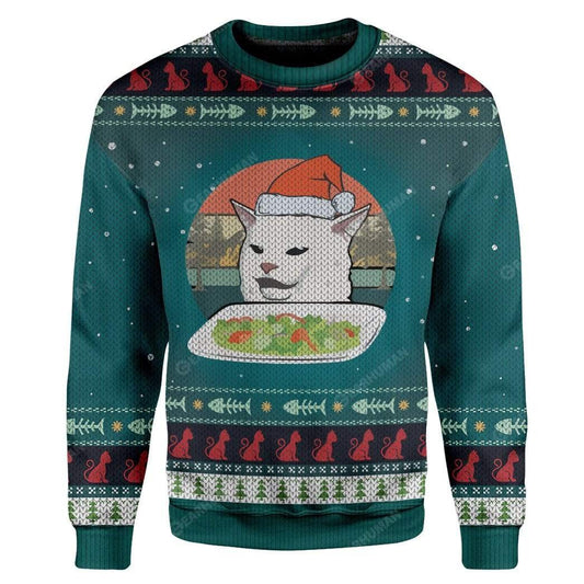 Cat Custom Sweater Apparel Dolerstore Ugly Sweater