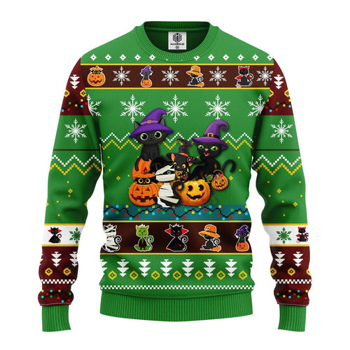 Cat Cute Witcher Noel Ugly Christmas Sweater