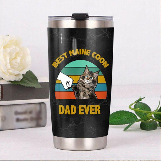 Cat Dad Ever Stainless Steel Tumbler