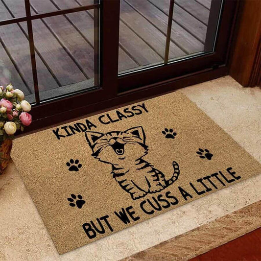 Cat Easy Clean Welcome DoorMat