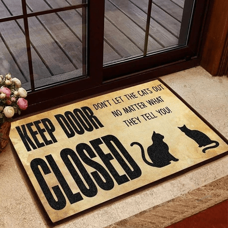 Cat Easy Clean Welcome DoorMat 1