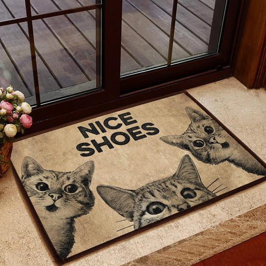 Cat - Nice Shoes Easy Clean Welcome DoorMat