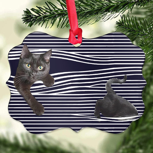 Cat They Are Black Cat Horizontal Ornament
