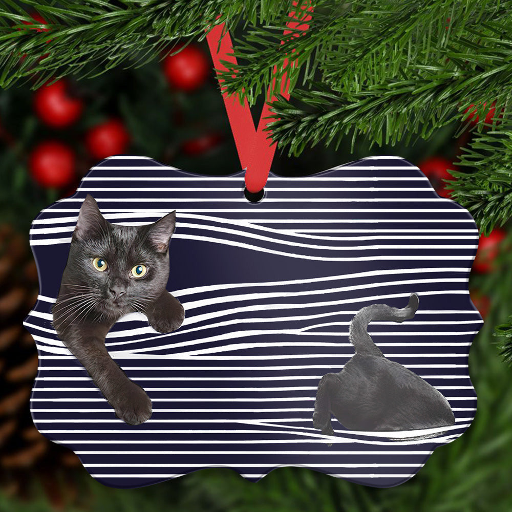 Cat They Are Black Cat Horizontal Ornament 1