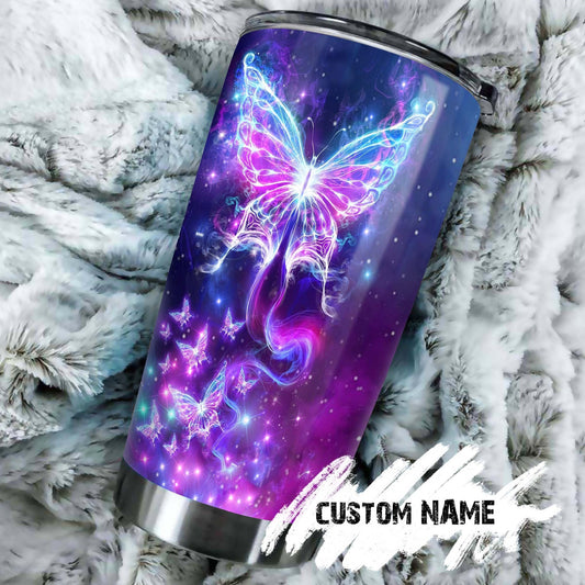 Caterpillar Thought The World Is Over It Became Butterfly Personalized Tumbler