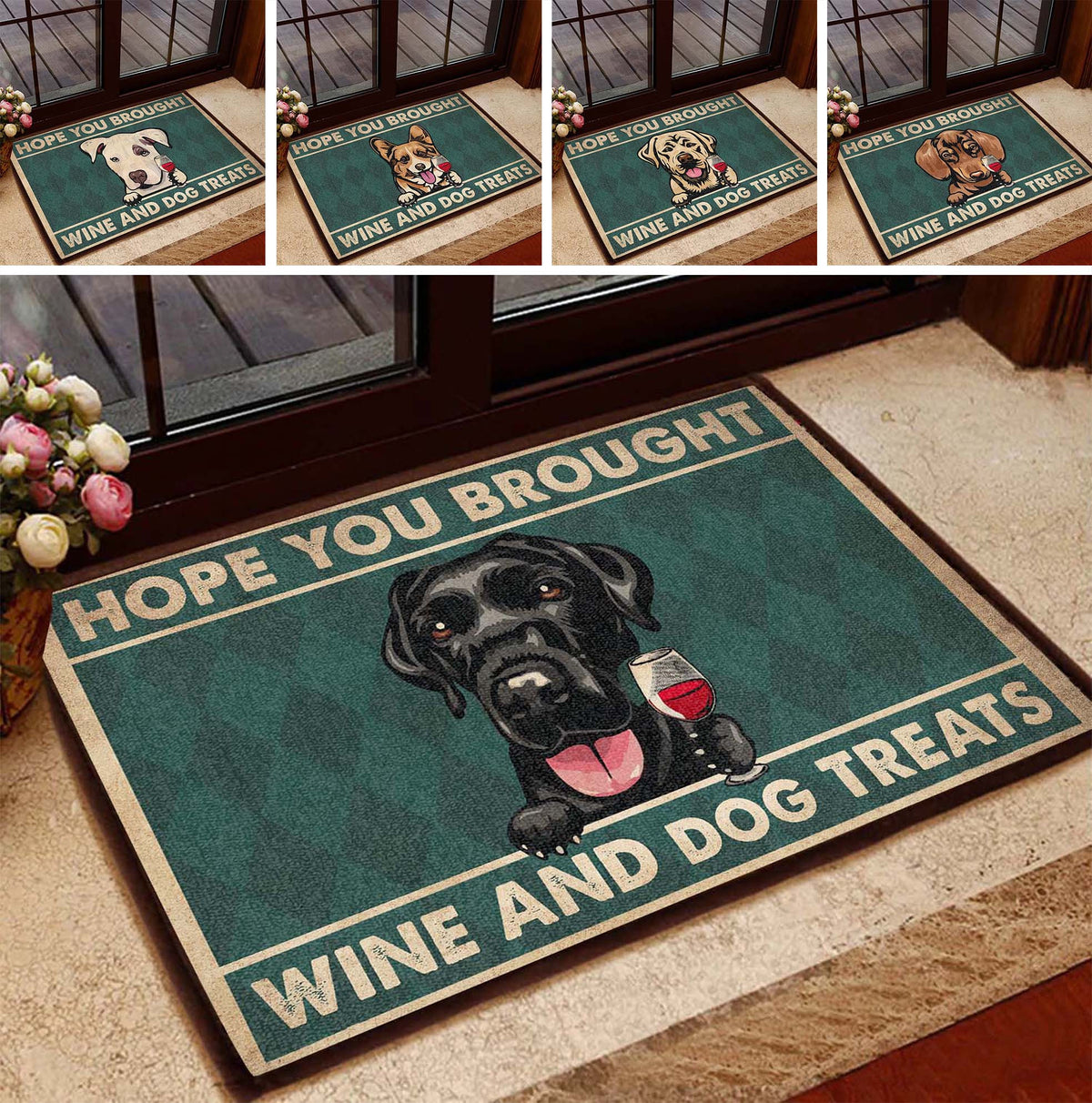 Cats Welcome People Tolerated Coir Pattern Doormat