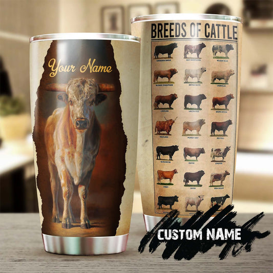 Cattle Breeds Of Cattle Personalized Tumbler
