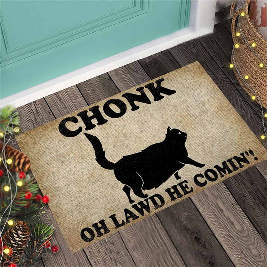 Chonk Cat Easy Clean Welcome DoorMat