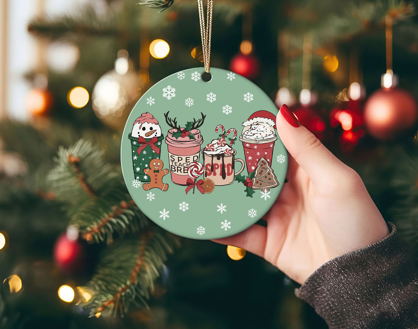 Christmas Special Education Teacher Ornament 1