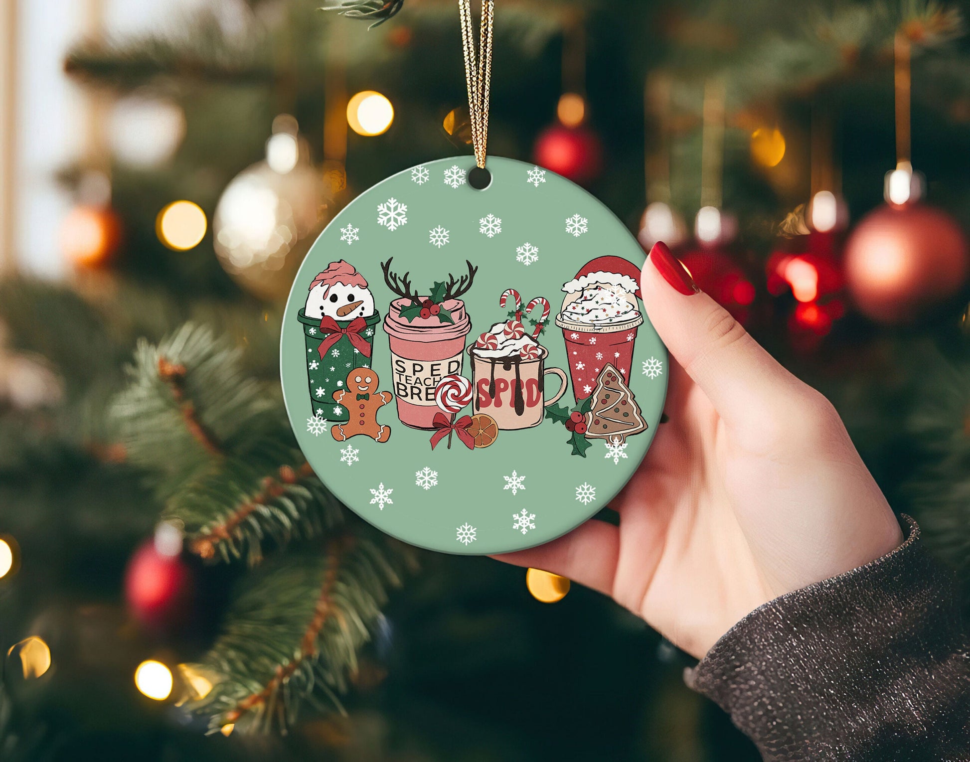 Christmas Special Education Teacher Ornament 1