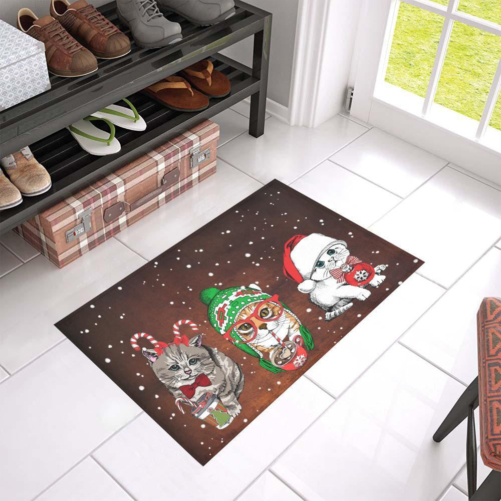 Christmas Wiaccessories Of Cat DoorMat