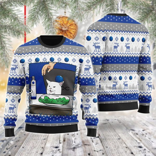 Ciroc Vodka Cat Meme Christmas Ugly Sweater