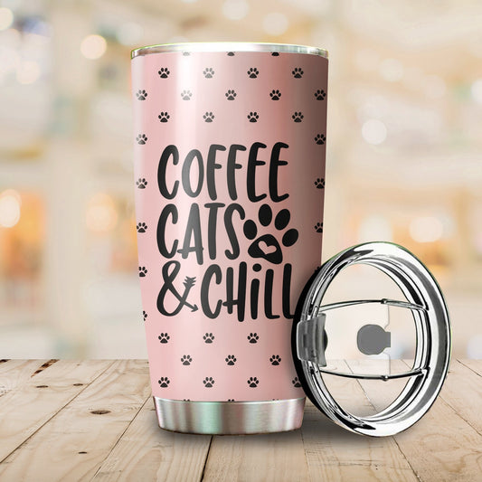 Coffee Cats Chill Tumbler