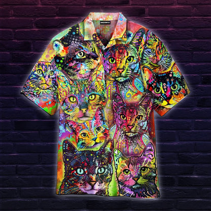 Corlorful Cats Hawaiian Shirt