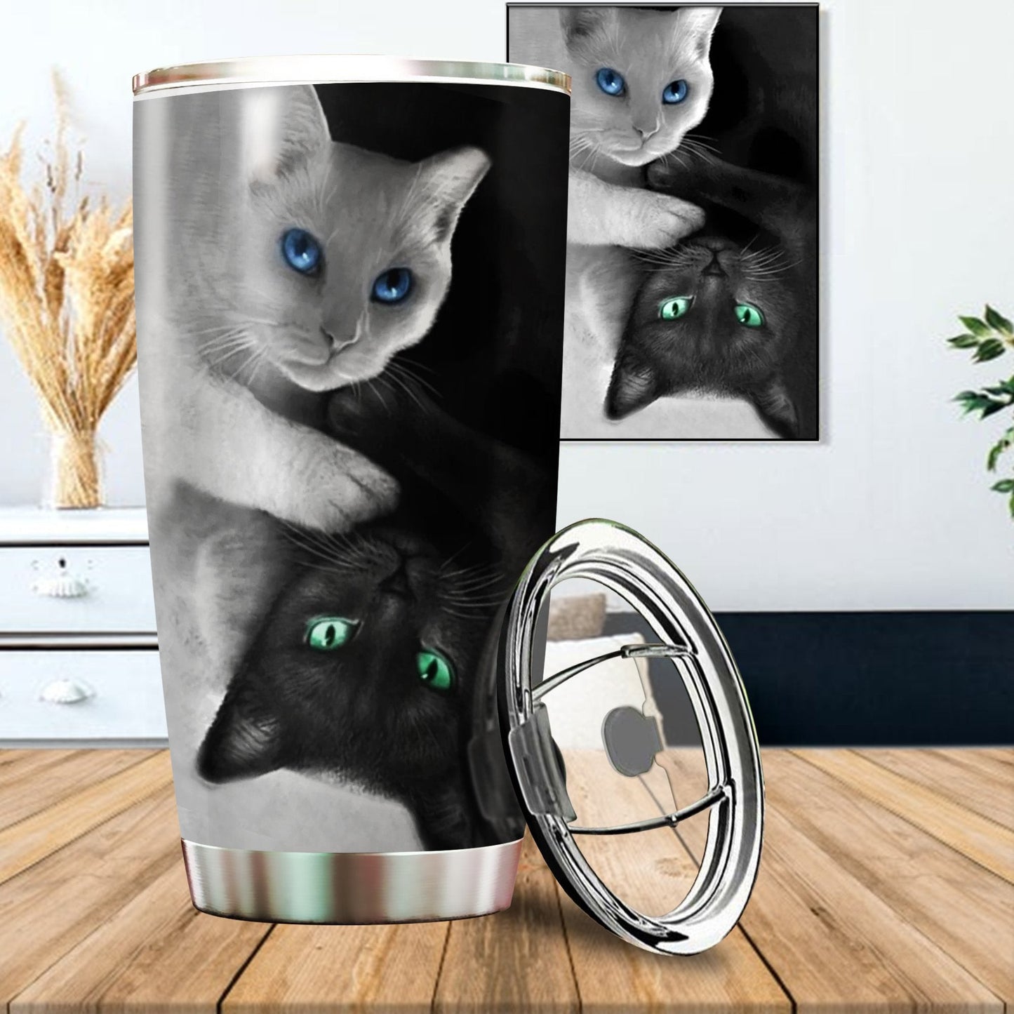 Cute Cat Stainless Steel Tumbler 1