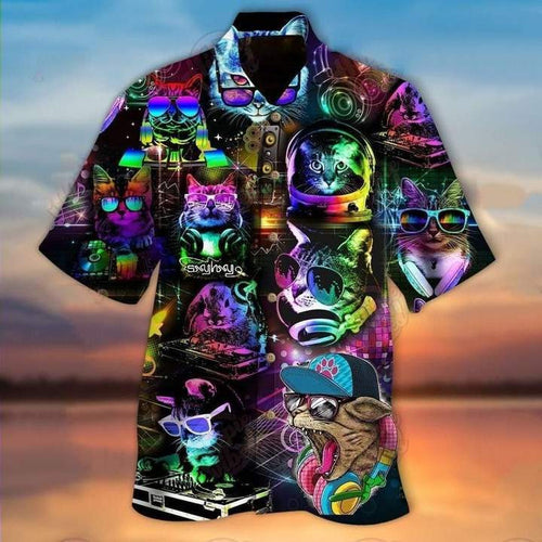 DJ Disco Cats Hawaiian Shirt