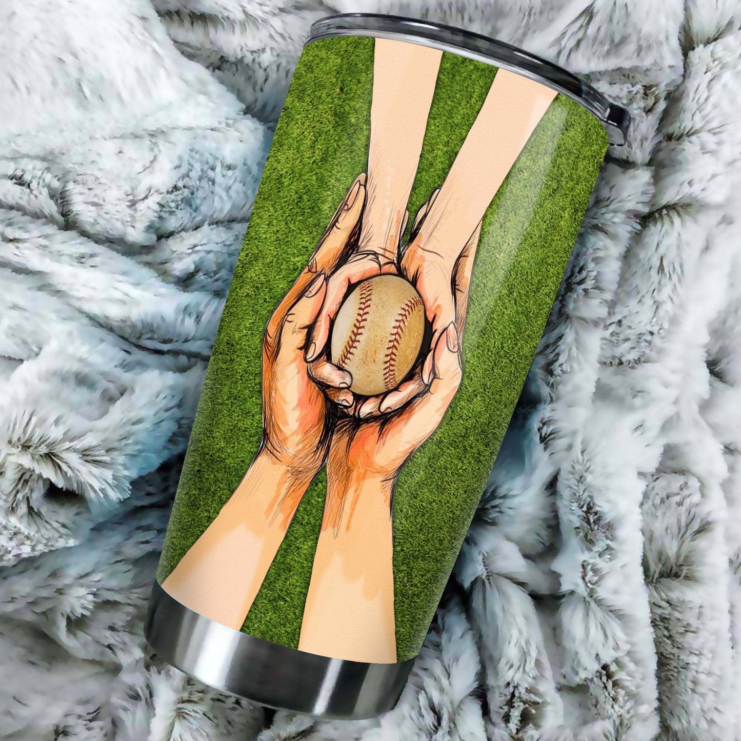 Dad Thank You For Teaching Me Throw And Catch Personalized Tumbler 1