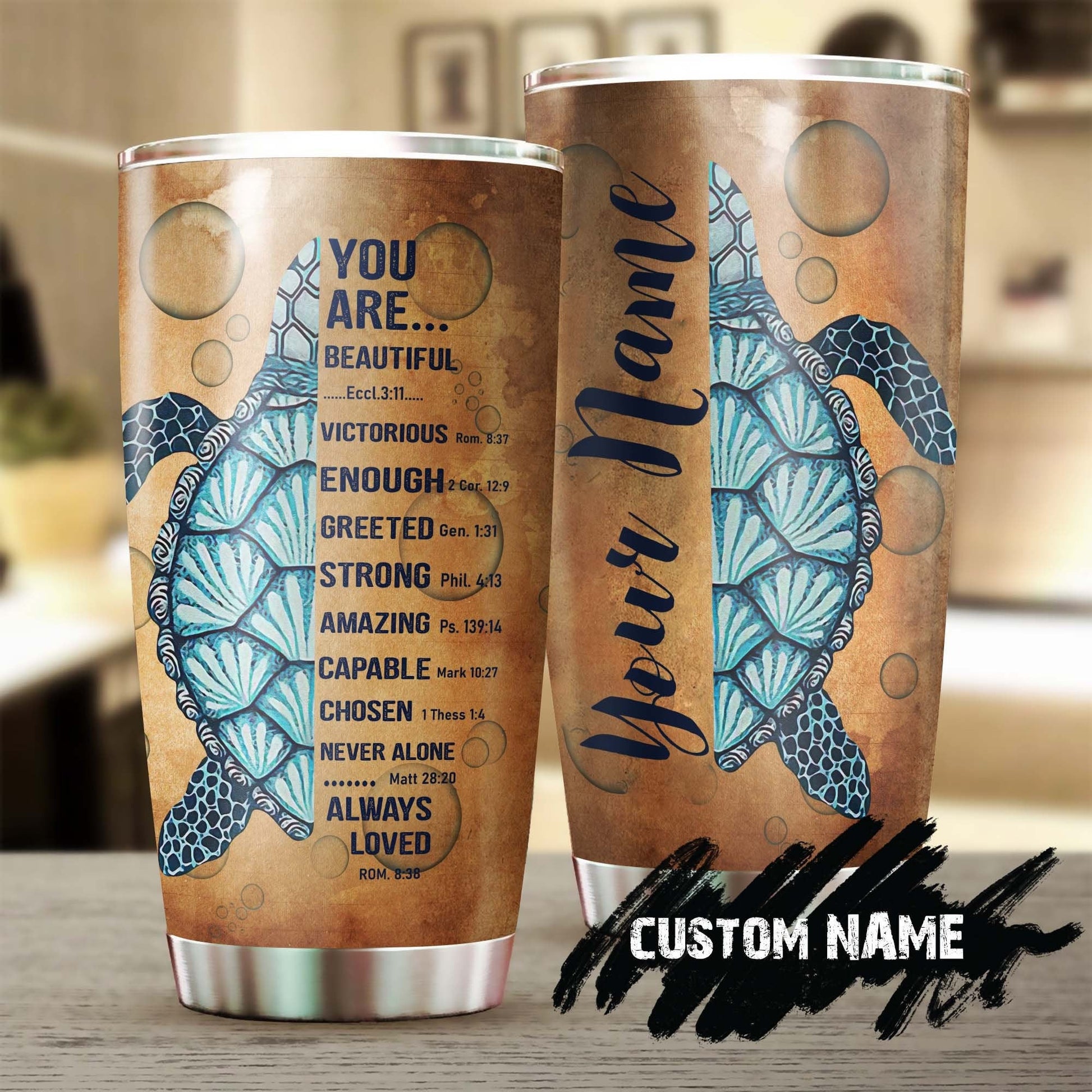 Faith You Are Always Loved Strong Personalized Tumbler