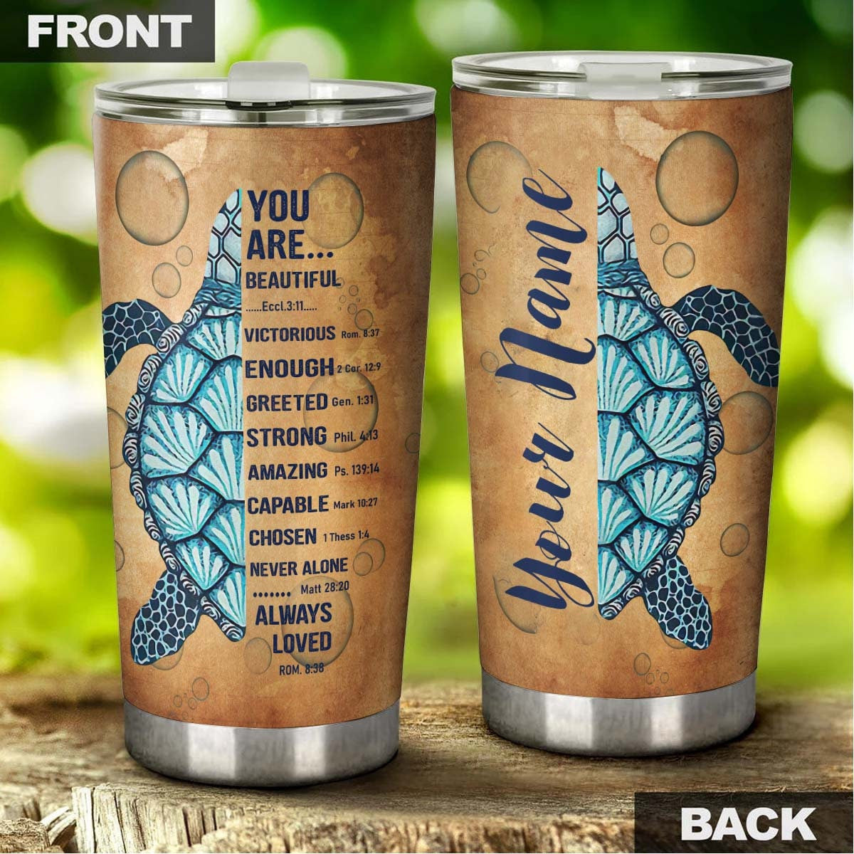Faith You Are Always Loved Strong Personalized Tumbler 1