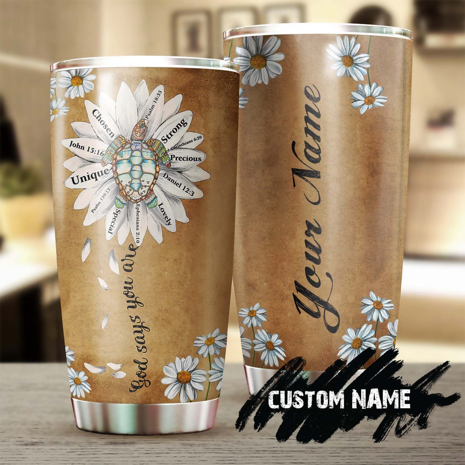 Faith You Are Unique Precious Strong Personalized Tumbler