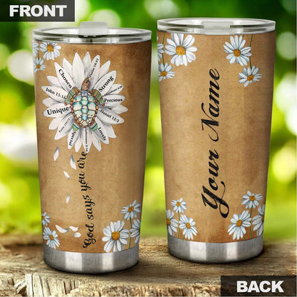 Faith You Are Unique Precious Strong Personalized Tumbler 1
