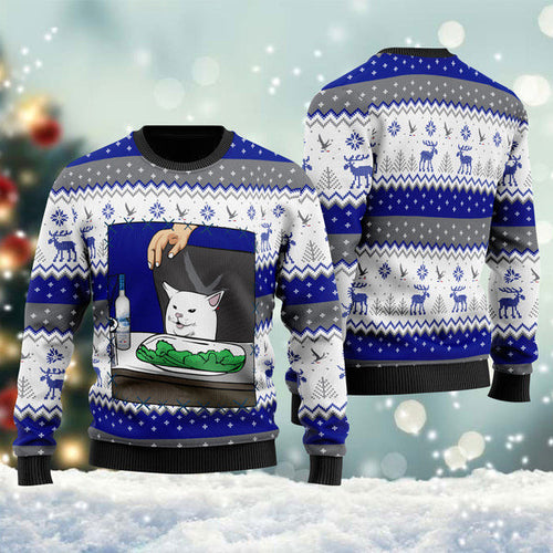Grey Goose Vodka Cat Meme Christmas Ugly Sweater