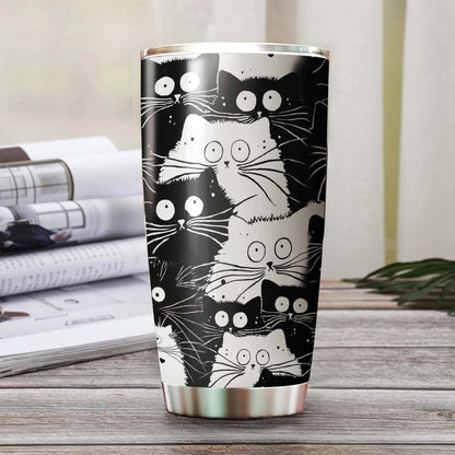 Grumpy Funny Cat Personalized Tumbler 1